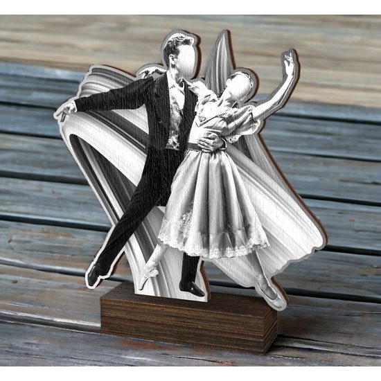 Sierra Classic Ballroom Dance Real Wood Trophy