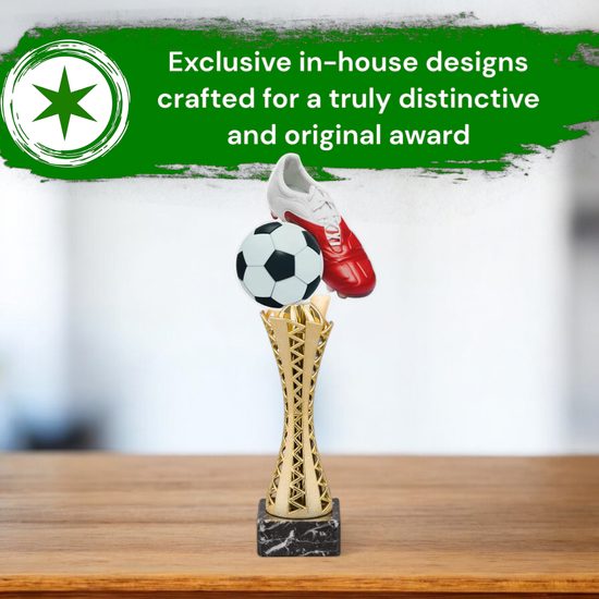 Genoa Football Ball and Boot Trophy