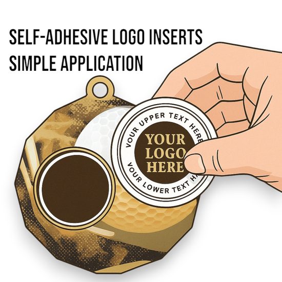 Dodeca Archery Stainless Steel Logo Insert Medal