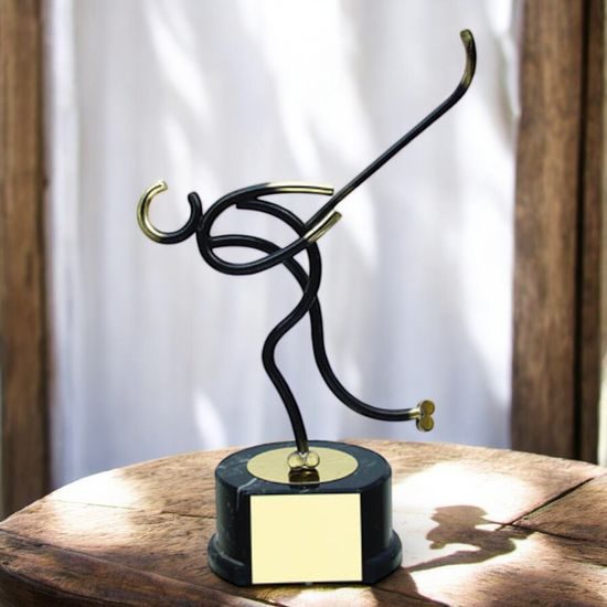 Valencia Ice Hockey Player Handmade Metal Trophy