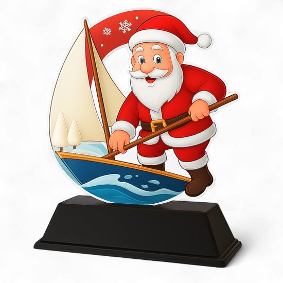 Santa Sailing Christmas Trophy