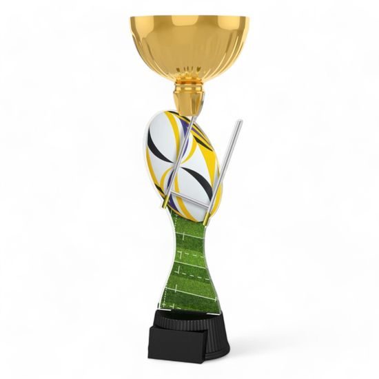 Vancouver Rugby Ball and Goal Gold Cup Trophy