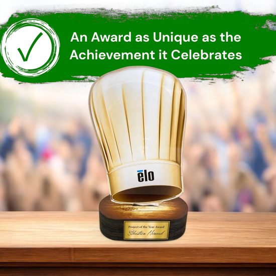 Altus Classic Chefs Hat Custom Logo Trophy
