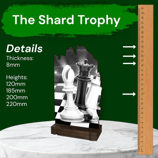 Shard Chess Eco Friendly Wooden Trophy