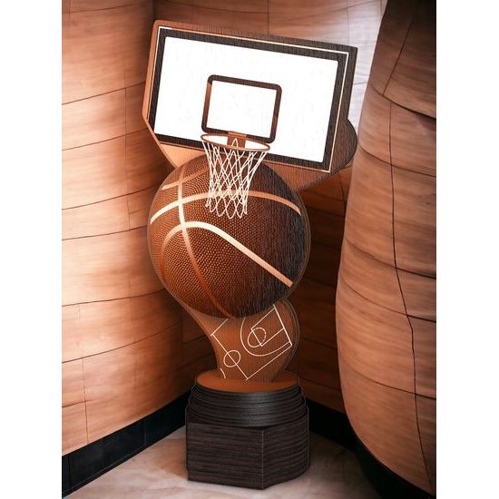 Frontier Classic Real Wood Basketball Trophy