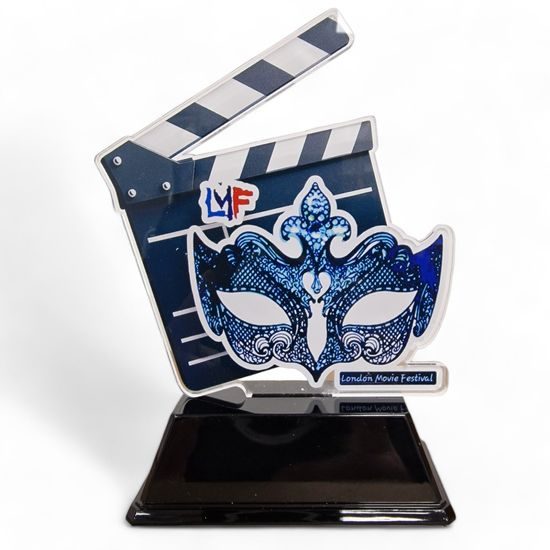 Eastwood Clapperboard & Logo Custom Made Acrylic Award