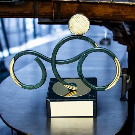 Bilbao Motocross Handmade Metal Trophy