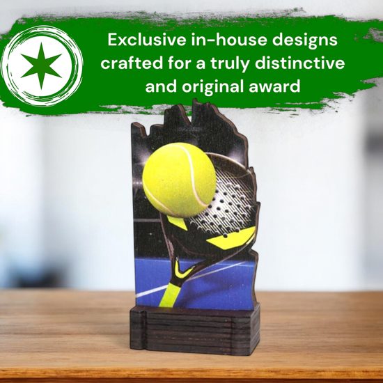 Shard Padel Tennis Eco Friendly Wooden Trophy