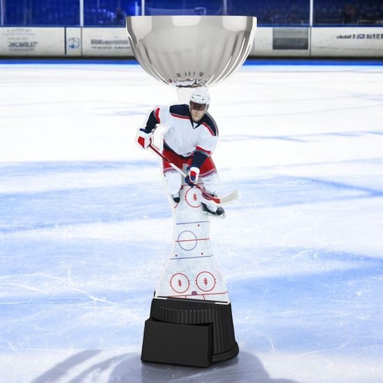 Montreal Ice Hockey Player Silver Cup Trophy