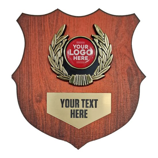 Heraldic Red Birchwood Logo Insert Shield