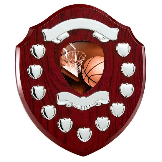 Northumbria Basketball Rosewood Wooden 11 Year Annual Shield