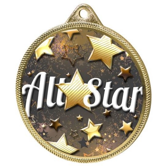 All Star Classic Texture 3D Print Gold Medal