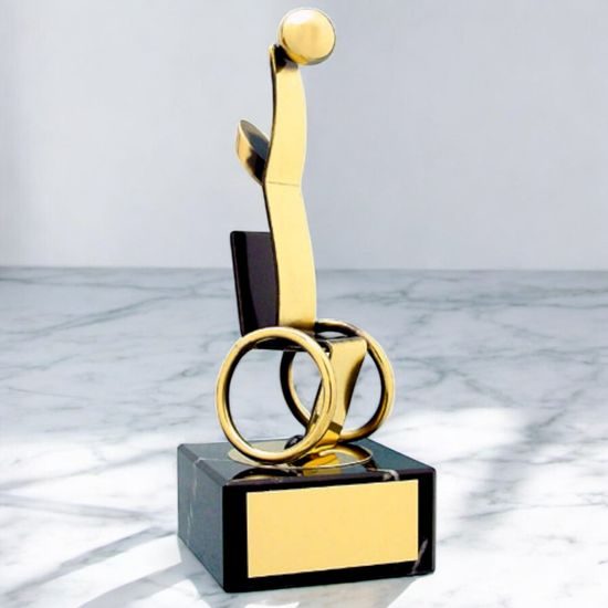 Galicia Wheelchair Basketball Handmade Metal Trophy