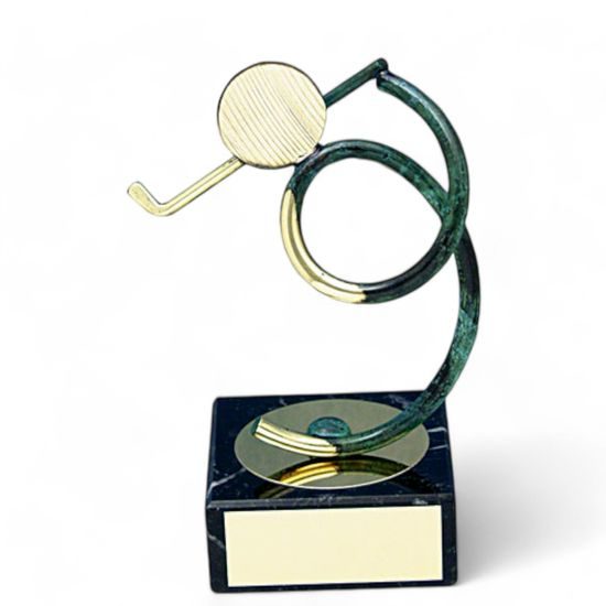 Bilbao Golfer Handmade Metal Trophy