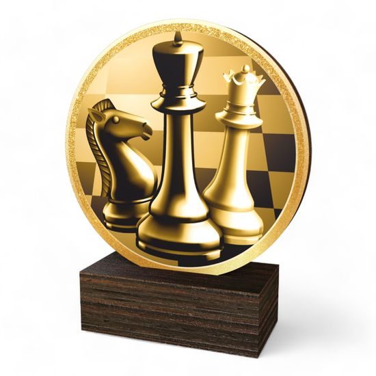 Holt Classic Chess Wood Trophy