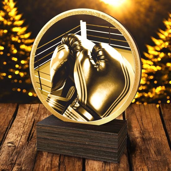 Holt Classic Boxing Real Wood Trophy