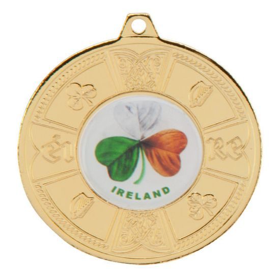 Eire Logo Insert Gold Medal 50mm