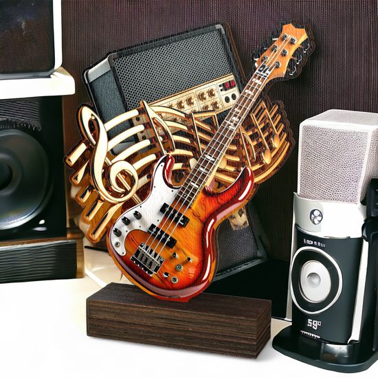 Sierra Bass Guitar Real Wood Trophy