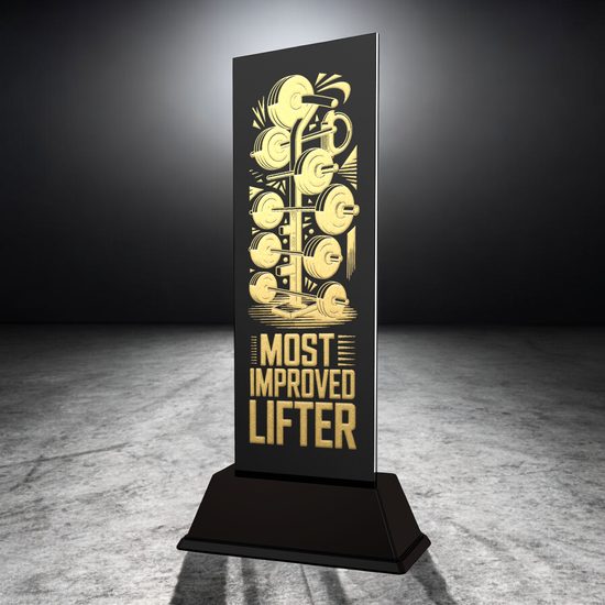 Shadowline Most Improved Lifter Metal Trophy