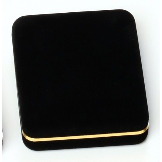 Deluxe Velour Medal Box Black 70mm