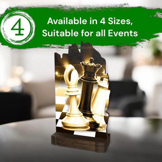 Shard Classic Chess Eco Friendly Wooden Trophy