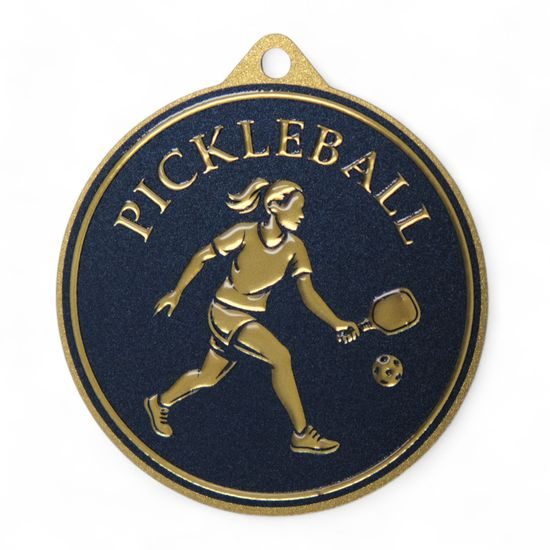 Quantum Pickleball Women's Stainless Steel Medal