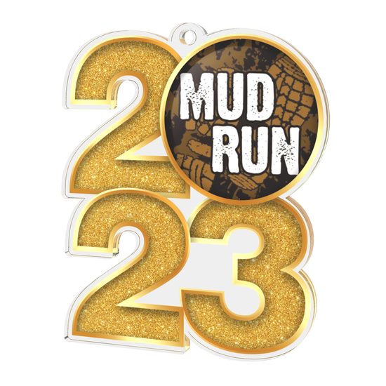 Mud Run 2023 Acrylic Medal