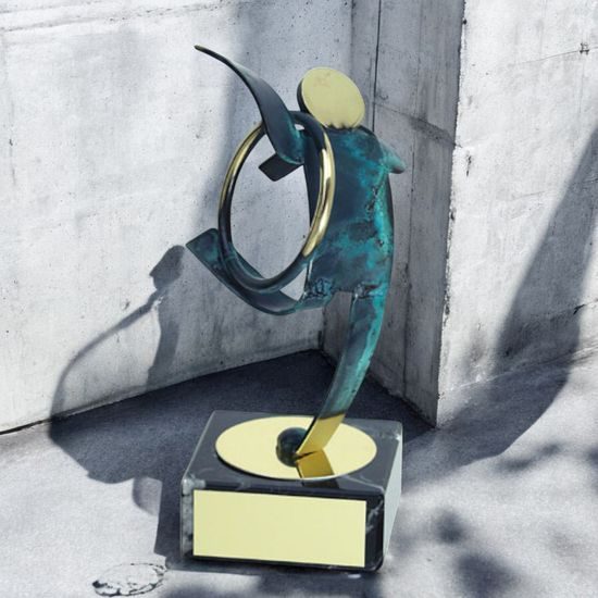 Toledo Rhythmic Gymnastics Handmade Metal Trophy