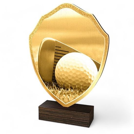 Arden Classic Golf Real Wood Shield Trophy