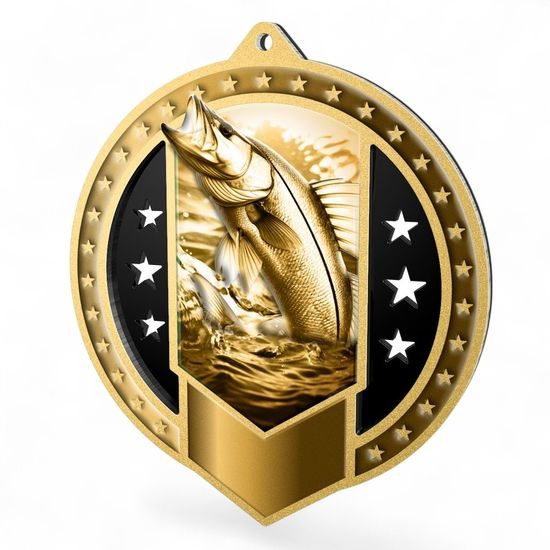 Sentinel Classic Bass Fishing Stainless Steel Medal