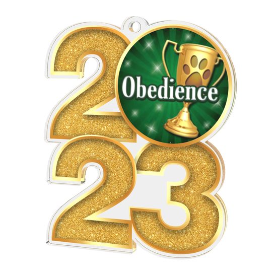 Dog Show Obedience 2023 Acrylic Medal