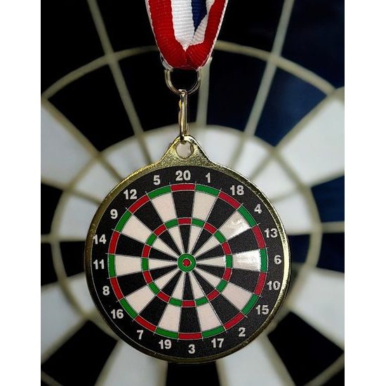 Hercules Texture Print Darts Medal