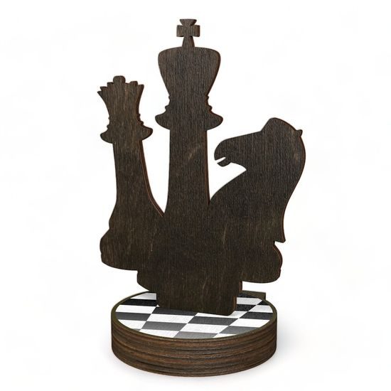 Grove Classic Chess Wood Trophy