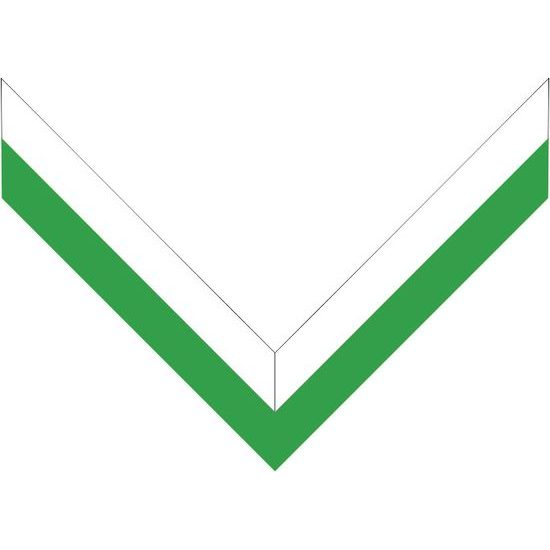 White & Green threading ribbon