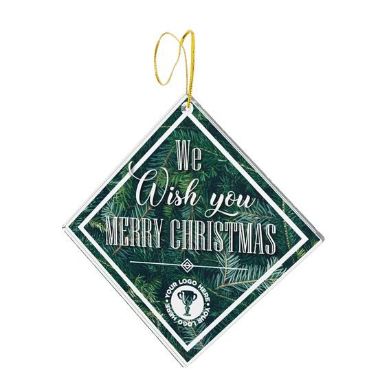 Christmas Diamond Custom Made Printed Ornament