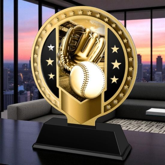 Sentinel Classic Stainless Steel Baseball Trophy