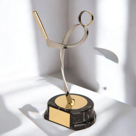 Sevilla Baseball Player Handmade Metal Trophy