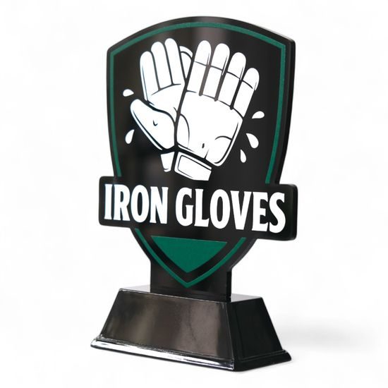 Pavilion Iron Gloves Wicket Keeper Cricket Trophy