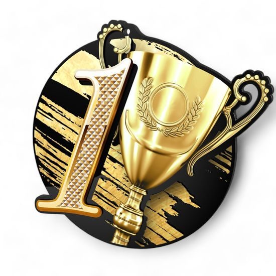 Rincon Gold 1st Place Black Acrylic Medal