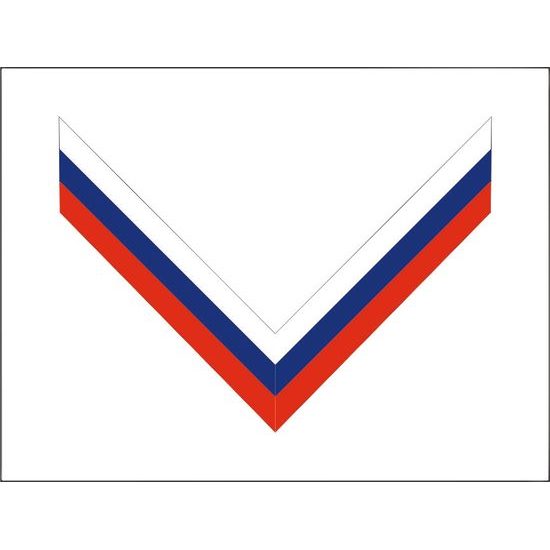 White & Blue & Red threading ribbon