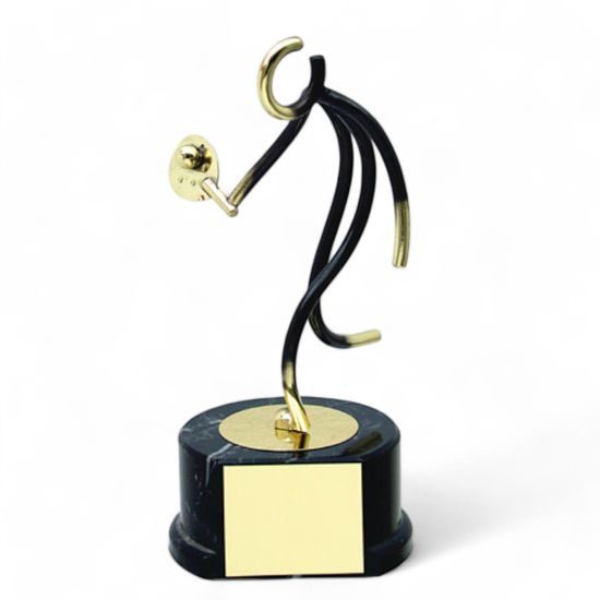 Valencia Padel Tennis Player Handmade Metal Trophy
