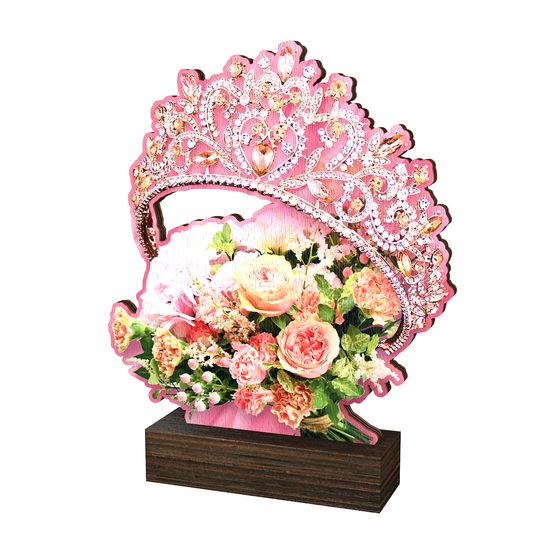 Sierra Beauty Pageant Real Wood Trophy