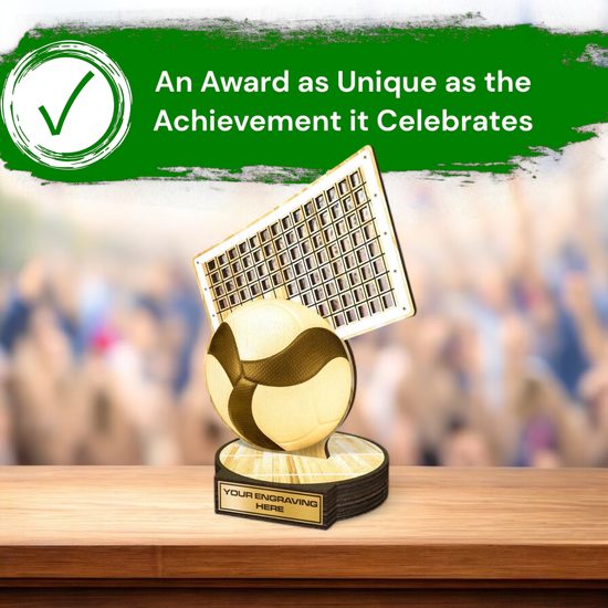 Grove Classic Volleyball Real Wood Trophy