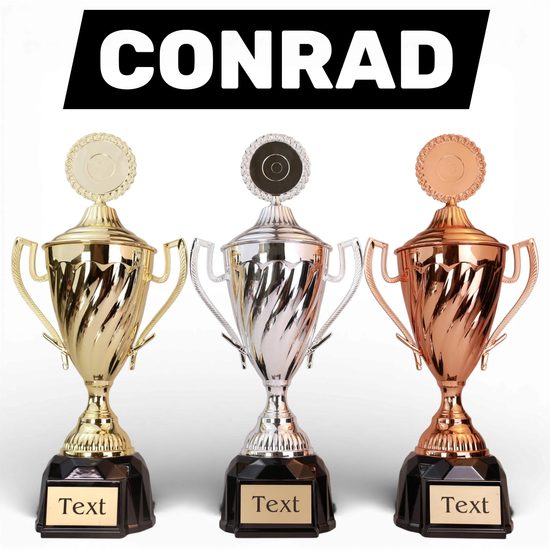 Conrad Gold Logo Cup with Lid
