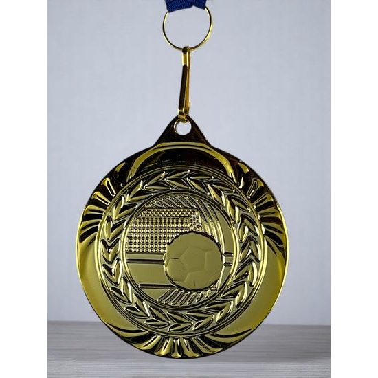 Champion Embossed Football Gold Medal