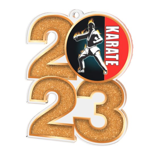 Karate 2023 Acrylic Medal