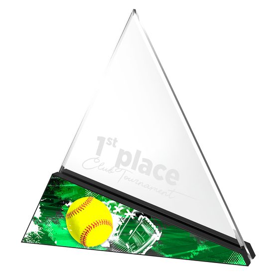 Urban Printed Acrylic Softball Award