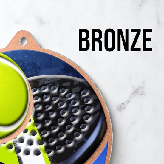 Aurum Padel Tennis Stainless Steel Logo Insert Medal