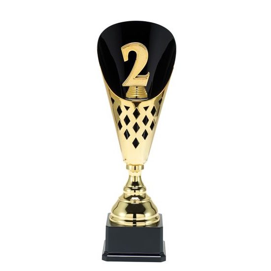 Number 2 Black & Gold 3D Contemporary Cup
