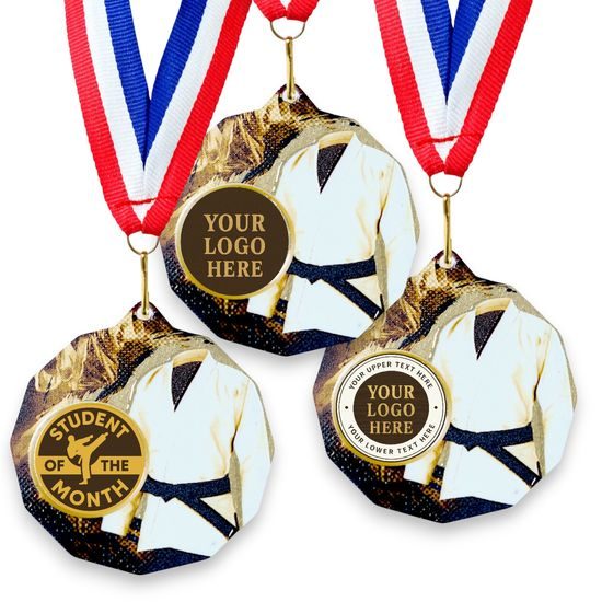 Dodeca Martial Arts Kimono Stainless Steel Logo Insert Medal